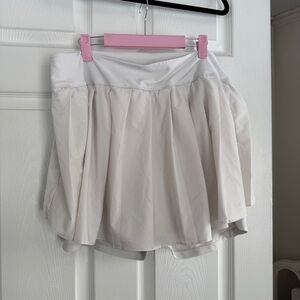 Old Navy Stretchtech Quick Dry White Pleated Skirt